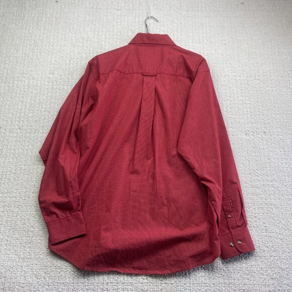 Antigua St Louis Cardinals Men’s M Baseball Long Sleeve Button Up RedPlaid Shirt - Picture 11 of 14